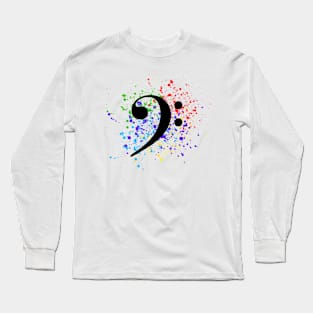 Make Art Not Content - Bass Clef Long Sleeve T-Shirt